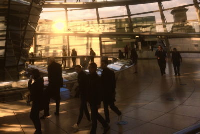 Besucher im Deutschen Bundestag